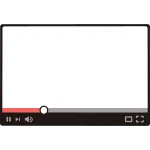 Internet Video Player Frame Material SVG Icon